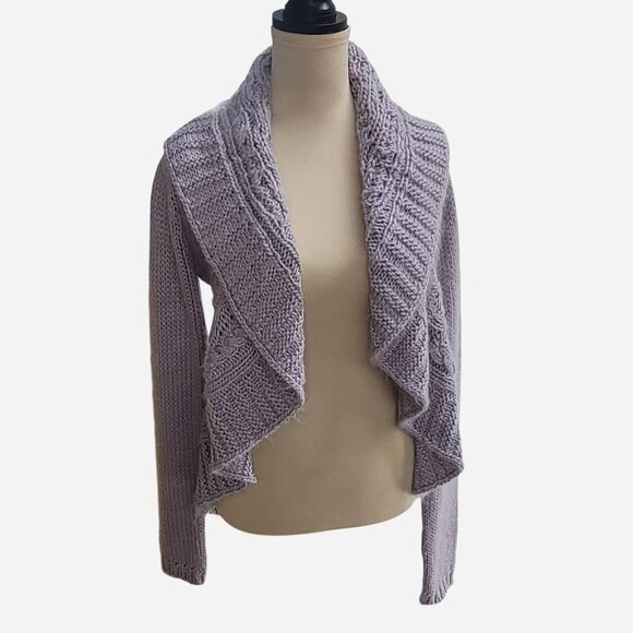 Vertigo Paris Sweaters - Vertigo Paris Women's Size XL Purple Knitted Cardigan